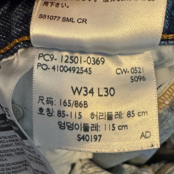 Vintage Levis 501XX Jeans Men’s W34 x L30 Straight Leg Button Fly Dark Denim - Picture 10 of 10